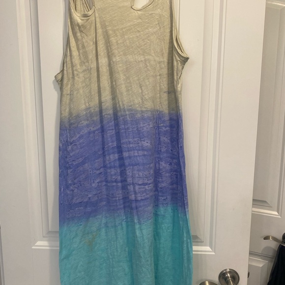 FRESH PRODUCE | Summer Dress | Racerback size large ombré tie dye - Picture 2 of 7